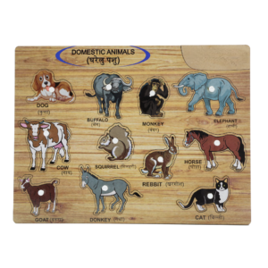 Domestic Animals Knob Puzzle